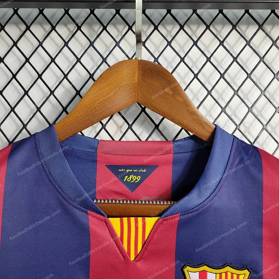2014/2015 Retro Barcelona Football Shirt Home - Detail 9