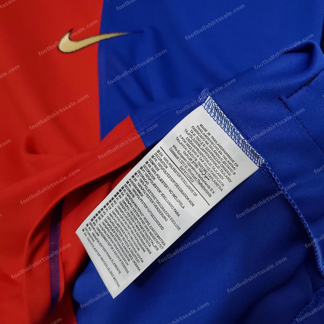 1999/2000 Retro Barcelona Home 100th Anniversary Version Football Shirt 1:1 Thai Quality - Detail 7