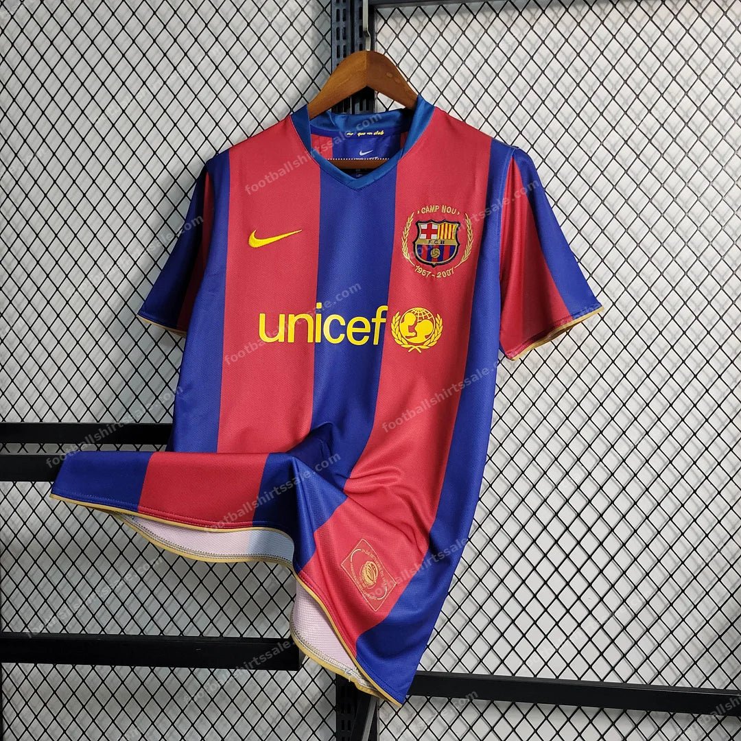 2007/2008 Retro Barcelona Home Football Shirt 1:1 Thai Quality - Detail 5