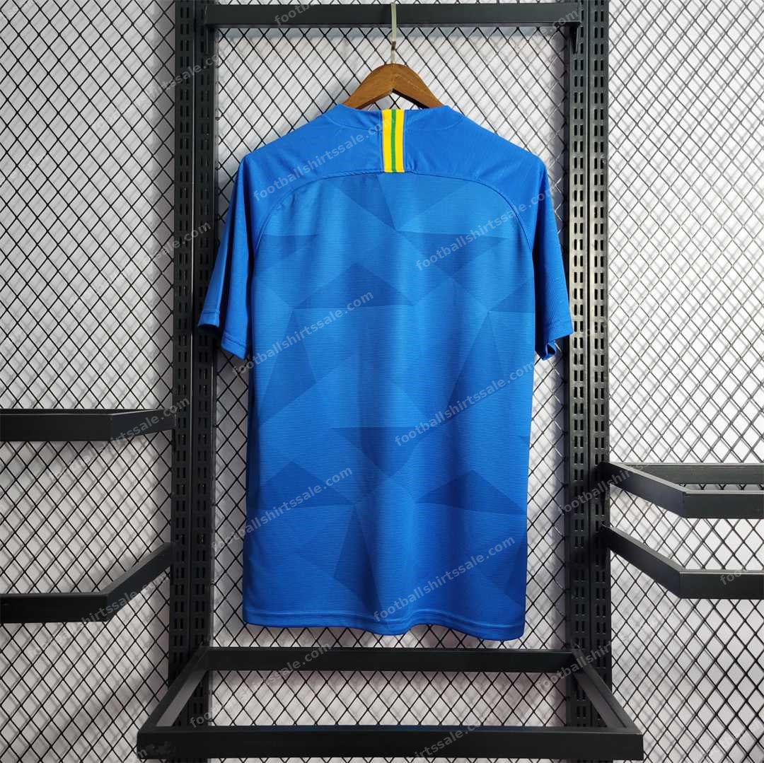 2018 Retro Brazil Football Jersey Away - Detail 1