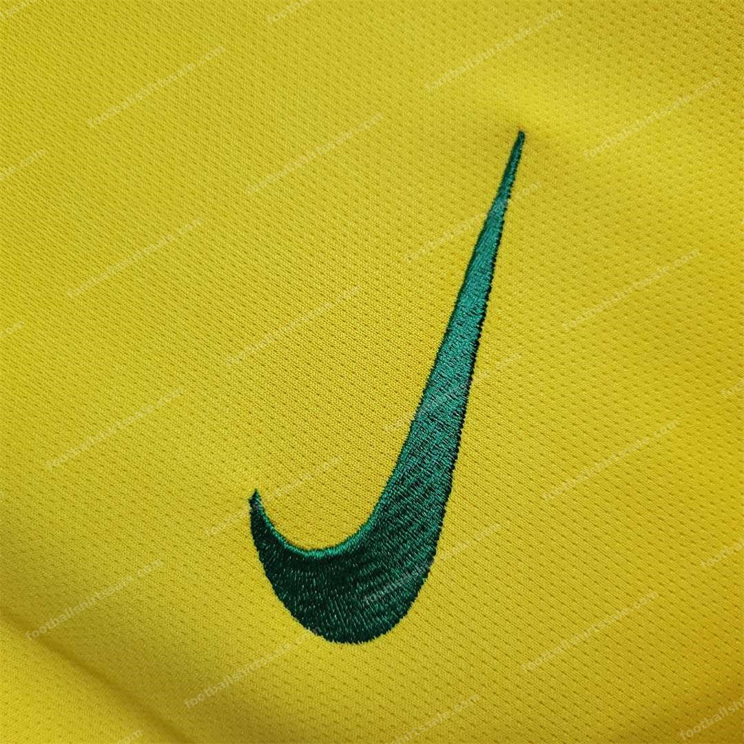 2018 Retro Brazil Football Jersey Home - Detail 8
