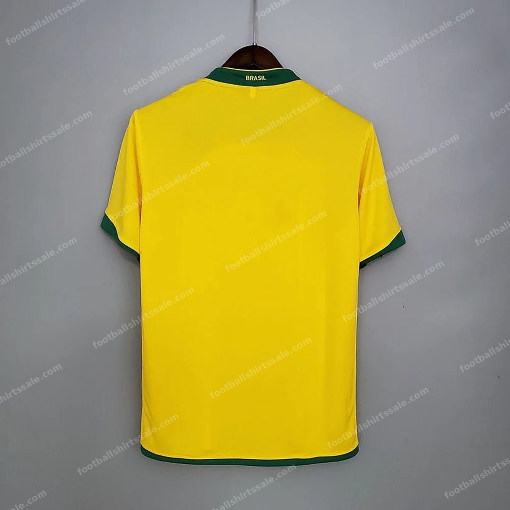 2006 Retro Brazil Home Soccer Jersey - Detail 1