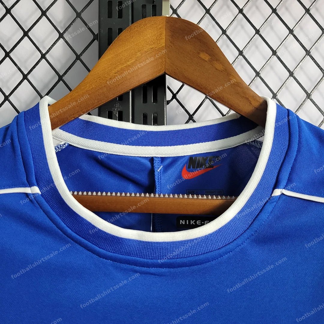 1998 Retro Brazil Soccer Jersey Away - Detail 3