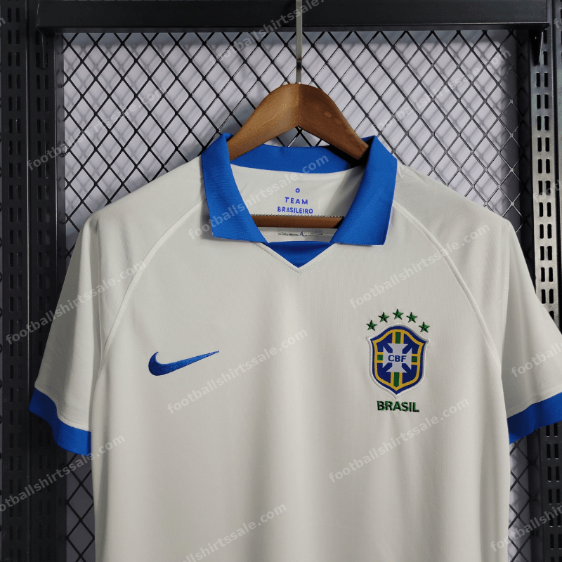 2018/2019 Retro Brazil Soccer Jersey Away - Detail 3