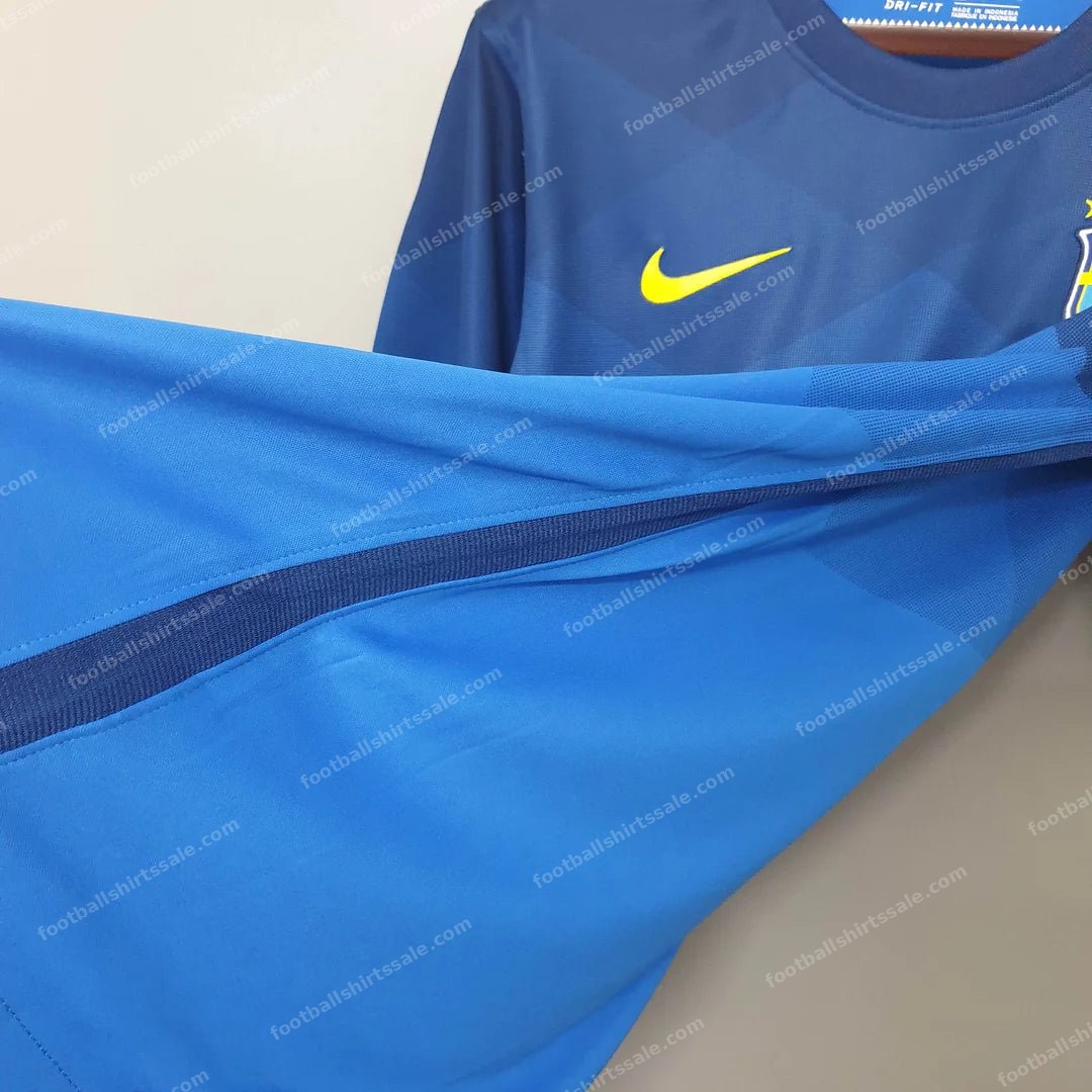 2020 Retro Brazil Soccer Jersey Away - Detail 2