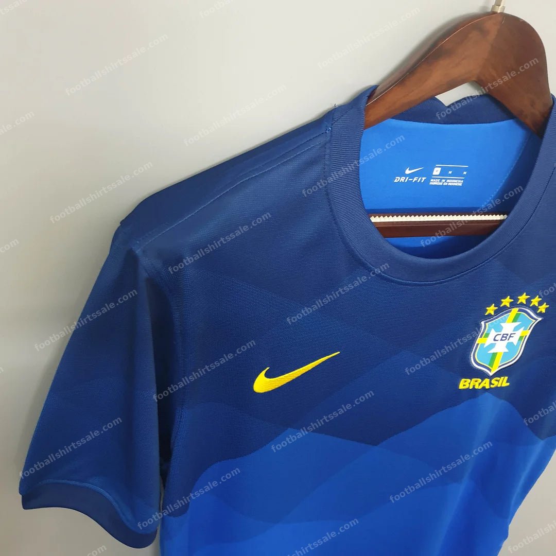 2020 Retro Brazil Soccer Jersey Away - Detail 3