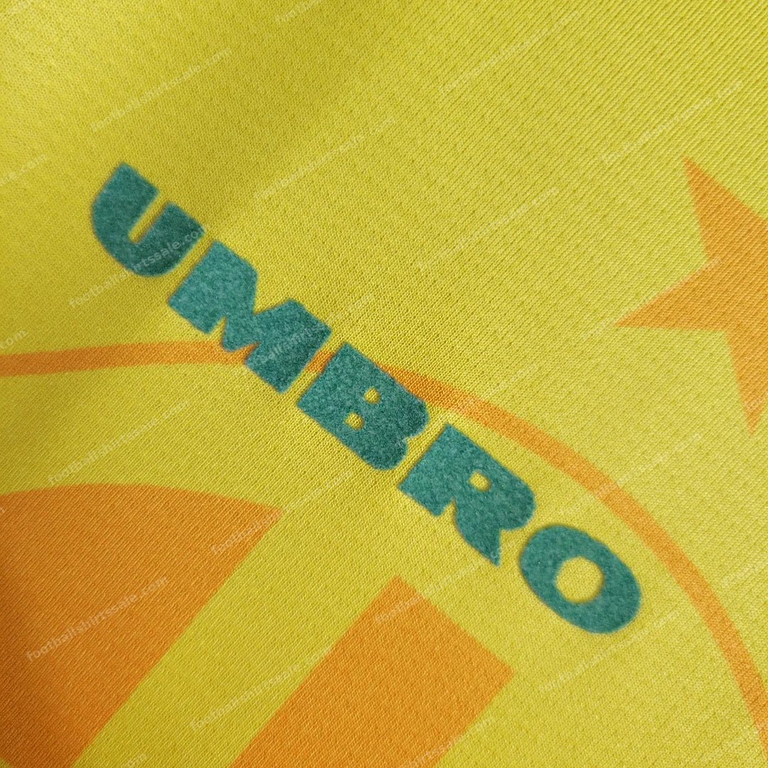 1994 Retro Brazil Soccer Jersey Home - Detail 4