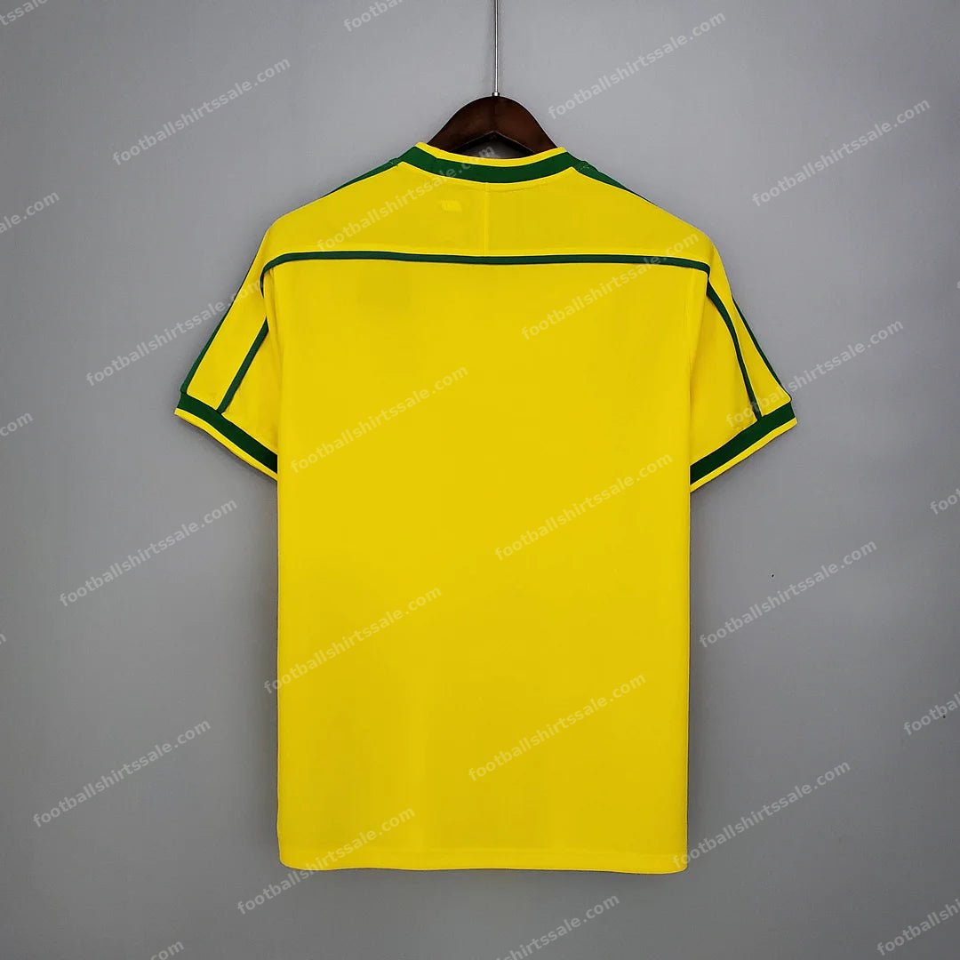 1998 Retro Brazil Soccer Jersey Home - Detail 1