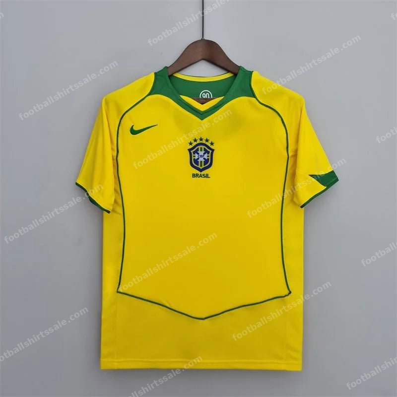 2004 Retro Brazil Soccer Jersey Home