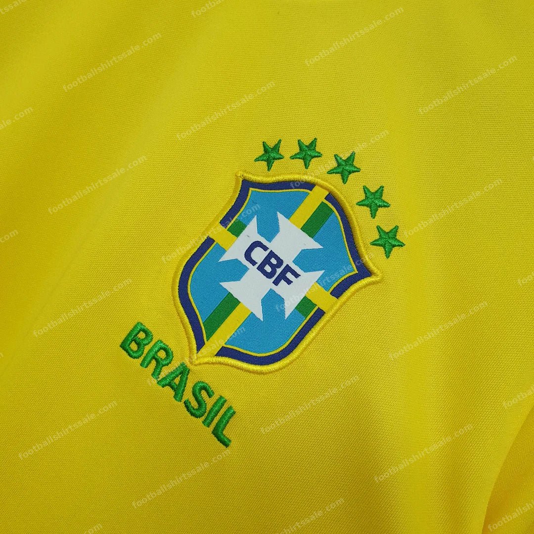 2020 Retro Brazil Soccer Jersey Home - Detail 5