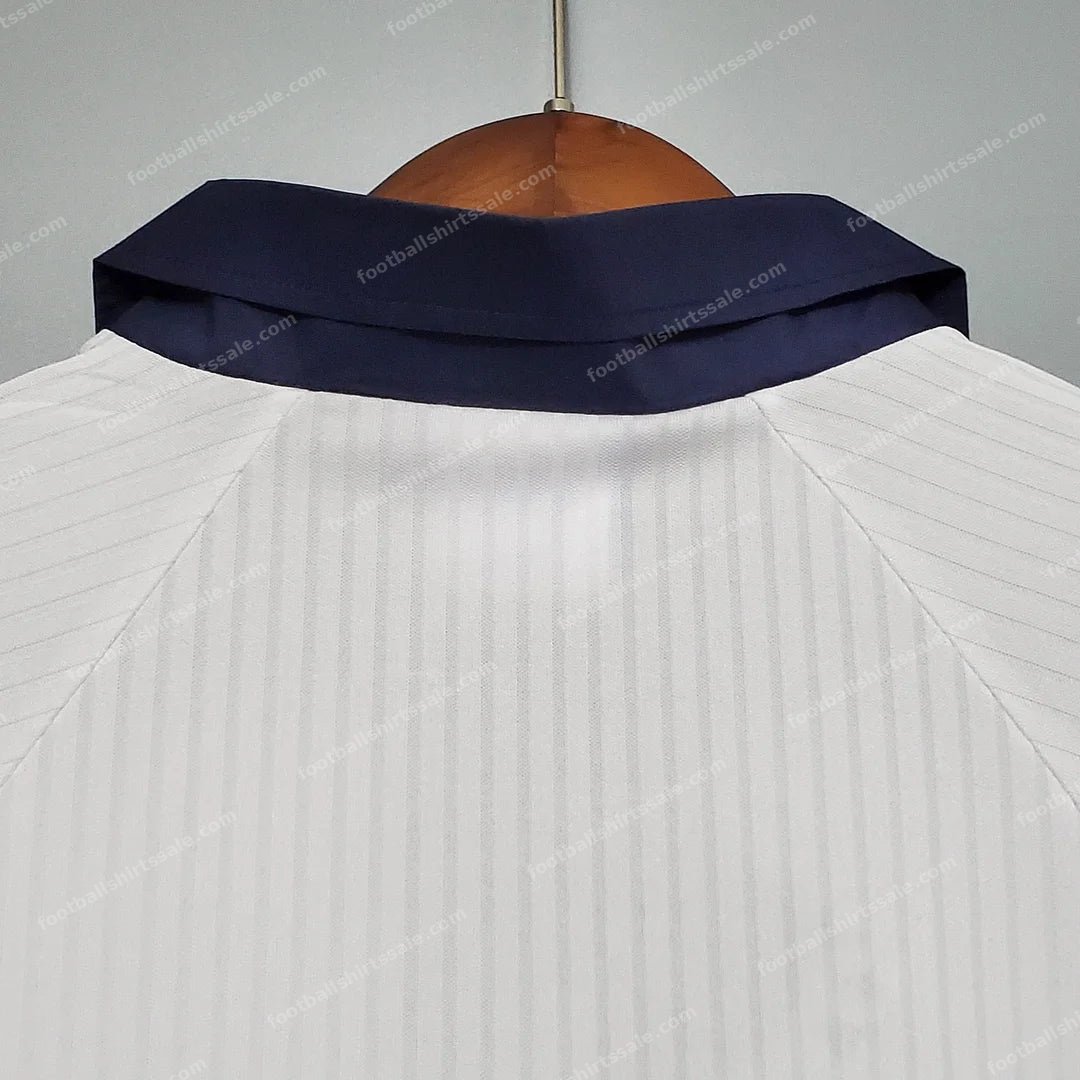 1998 Retro England Home Soccer Jersey - Detail 4