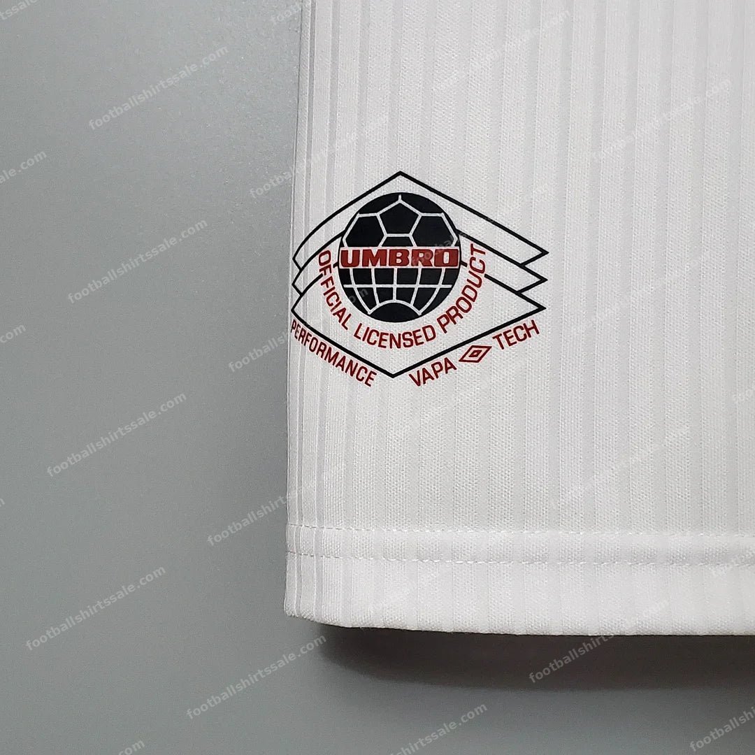 1998 Retro England Home Soccer Jersey - Detail 6