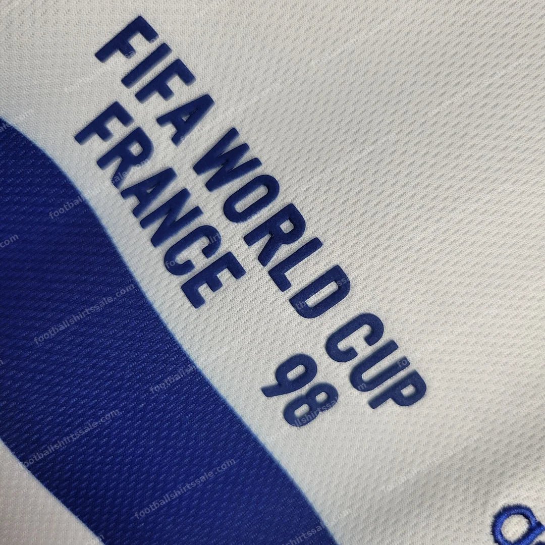 1998 Retro France Away Football Shirt - Detail 3