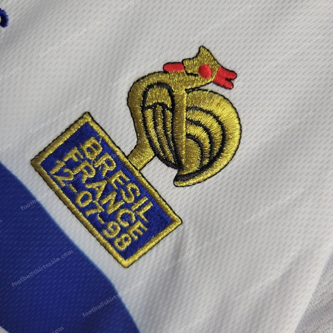 1998 Retro France Away Football Shirt - Detail 4