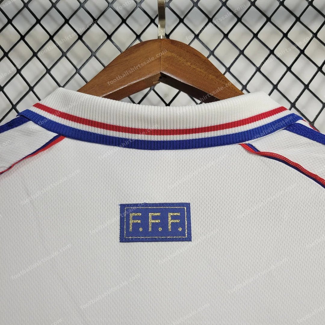 1998 Retro France Away Football Shirt - Detail 8