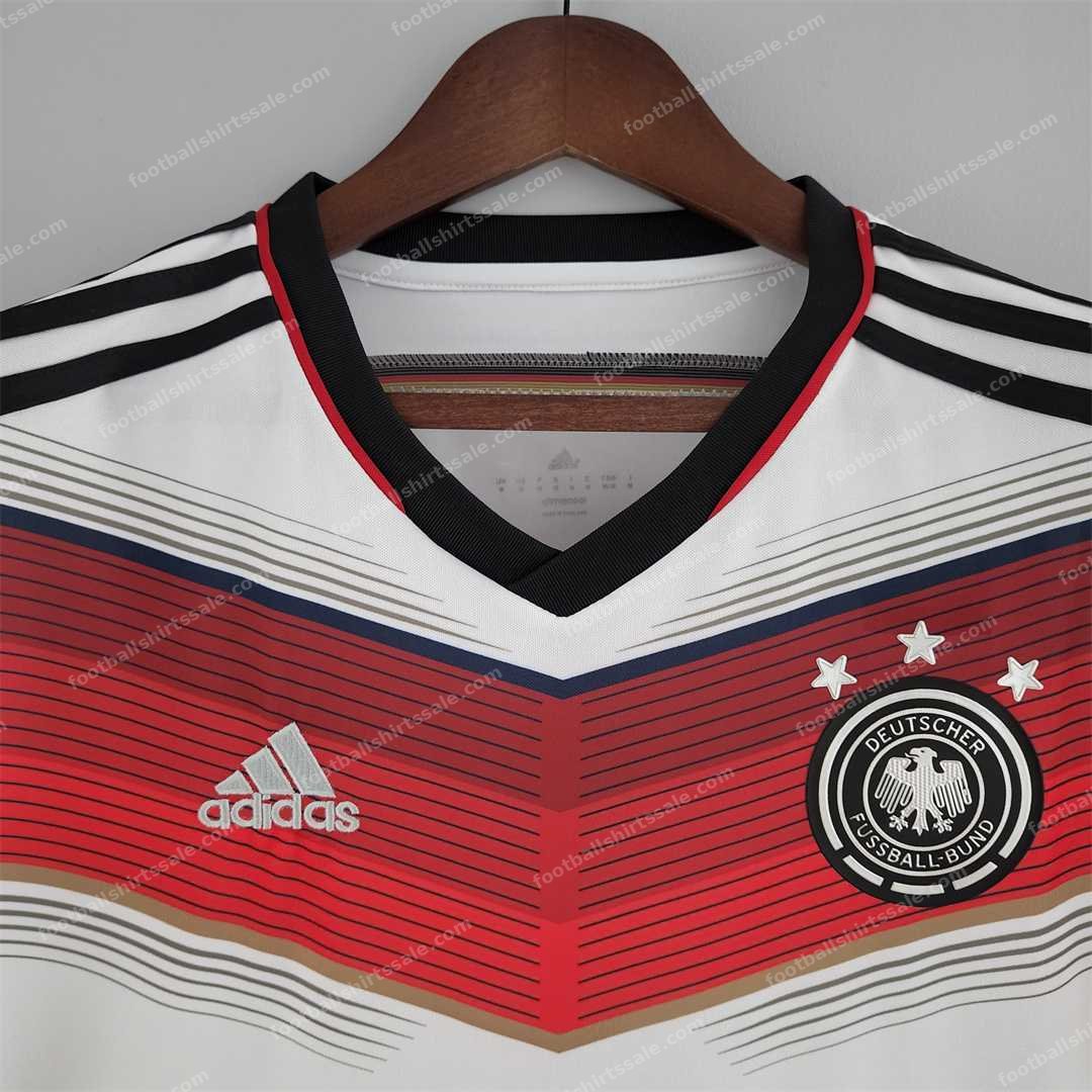 2014 Retro Germany Home Football Jersey - Detail 3