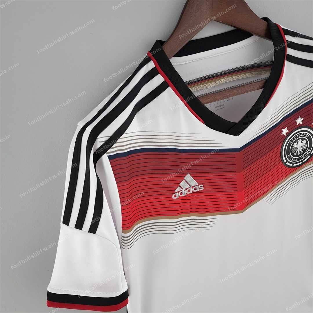 2014 Retro Germany Home Football Jersey - Detail 5