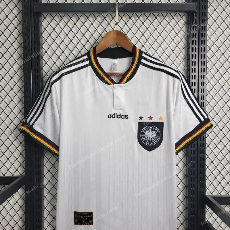 1996 Retro Germany Home Soccer Jersey - Detail 2