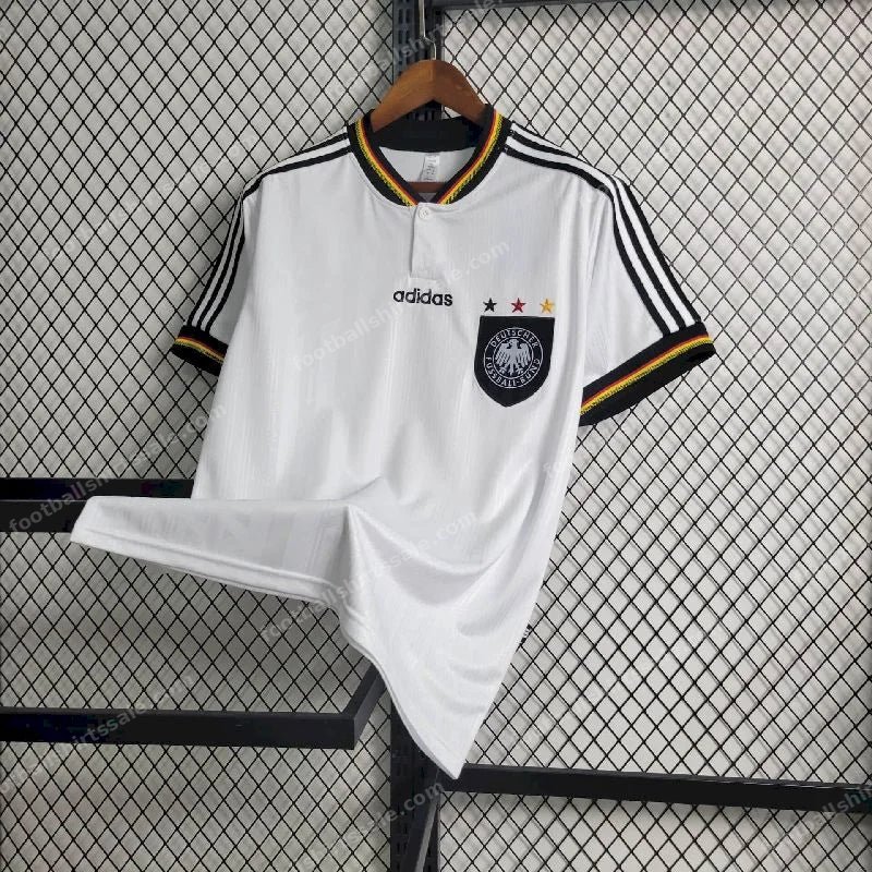 1996 Retro Germany Home Soccer Jersey - Detail 3