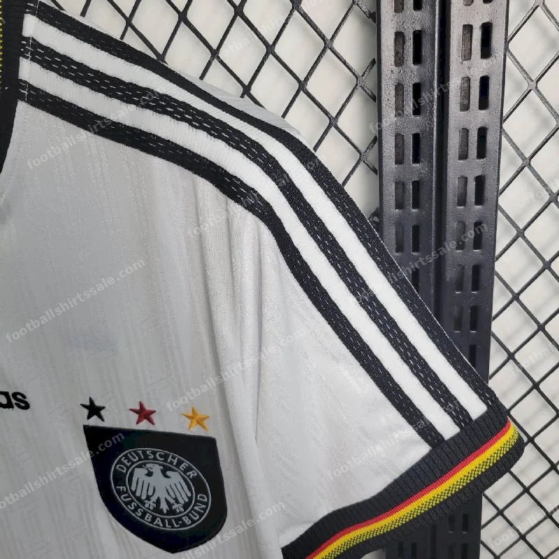 1996 Retro Germany Home Soccer Jersey - Detail 5
