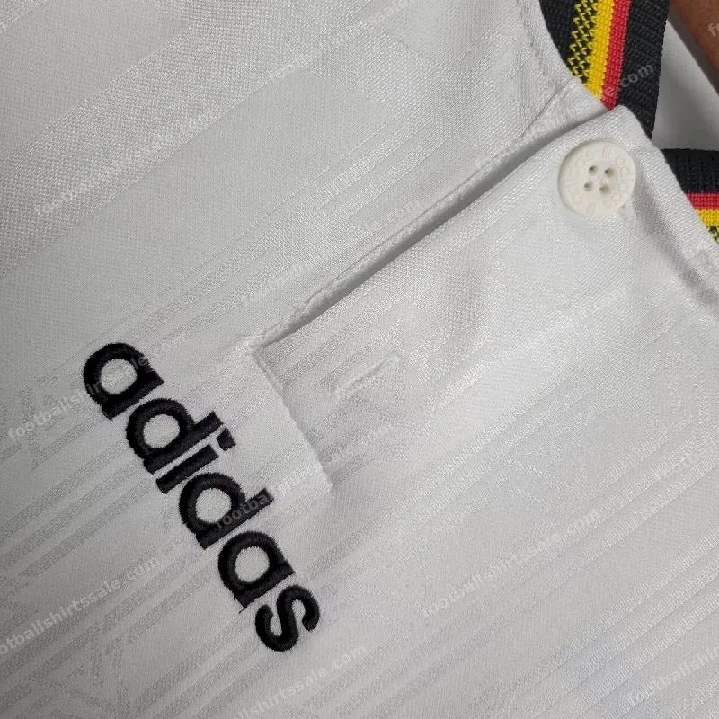 1996 Retro Germany Home Soccer Jersey - Detail 9