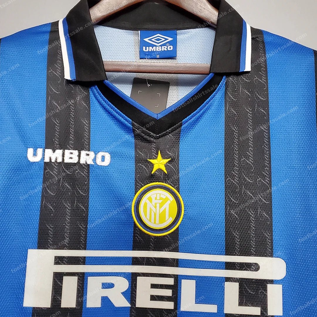 1997/1998 Retro Internazionale Milan Home Football Jersey 1:1 Thai Quality - Detail 2