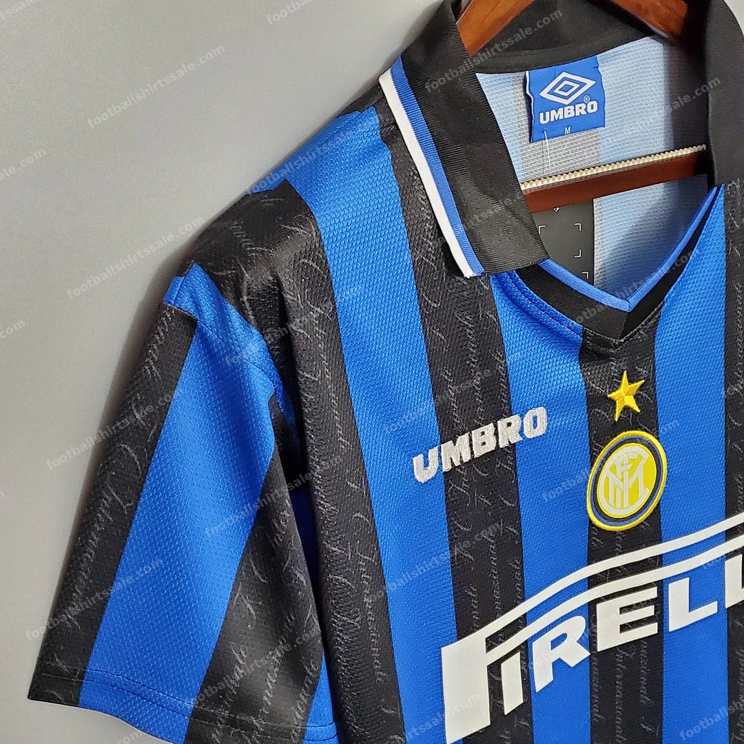 1997/1998 Retro Internazionale Milan Home Football Jersey 1:1 Thai Quality - Detail 6