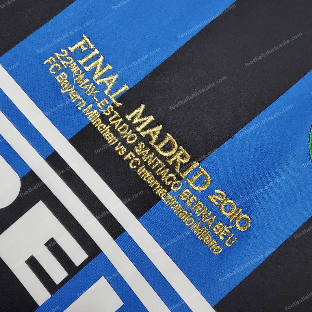 2009/2010 Retro Internazionale Milan Home UEFA Champions League Edition Football Jersey 1:1 Thai Quality - Detail 5