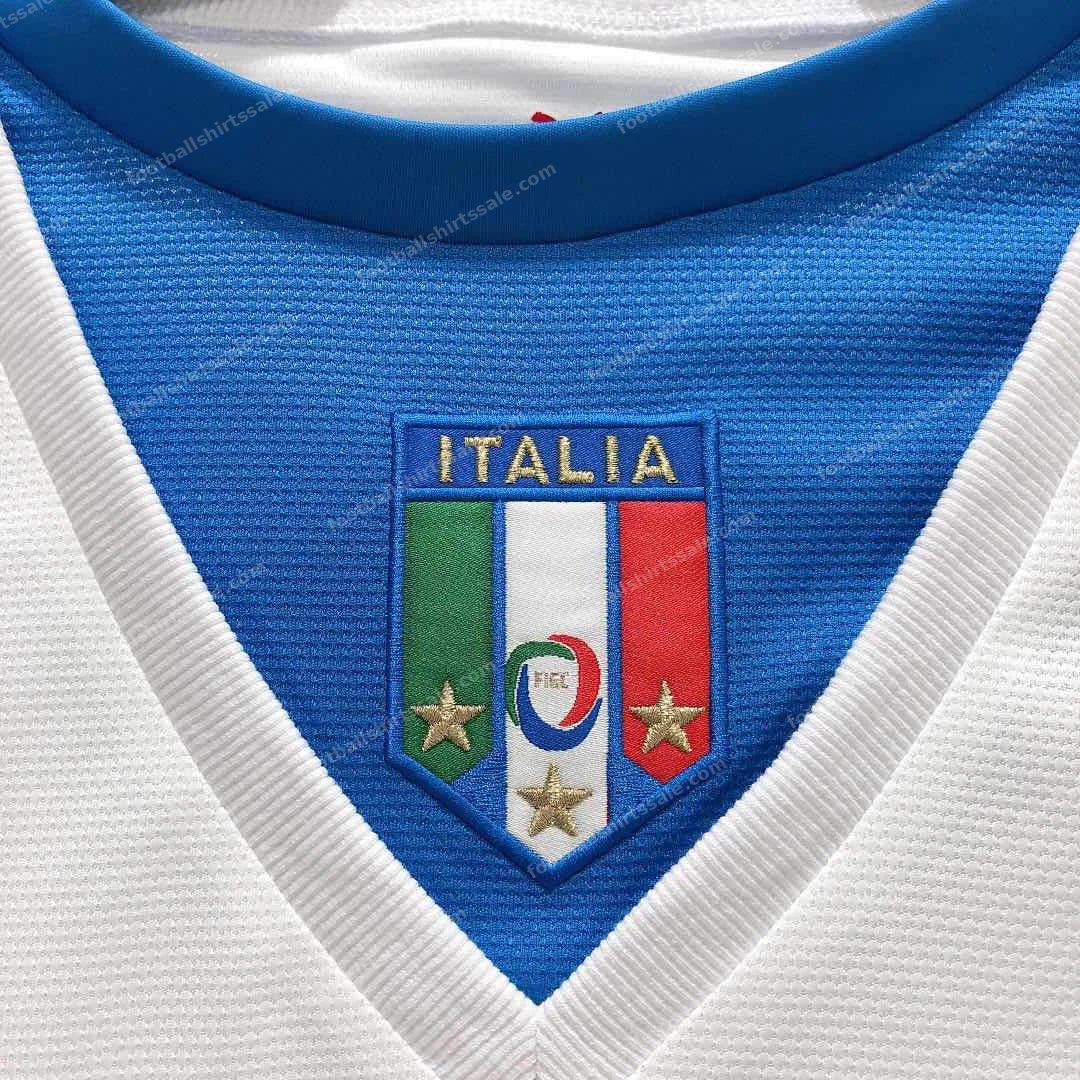 2006 Retro Italy Away Soccer Shirt - Detail 2