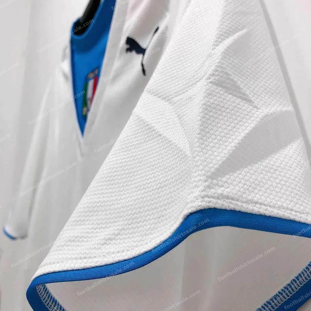 2006 Retro Italy Away Soccer Shirt - Detail 5