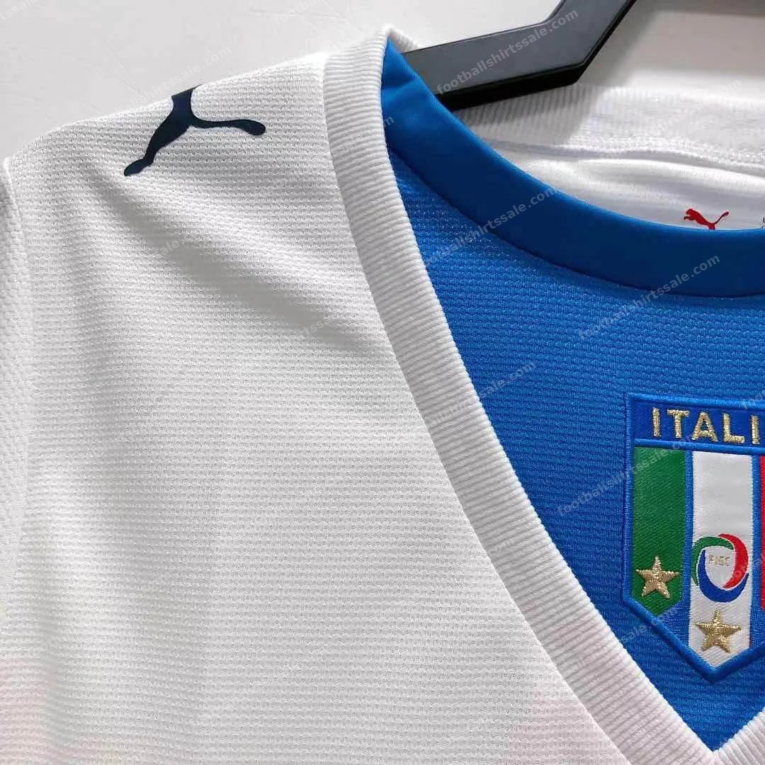 2006 Retro Italy Away Soccer Shirt - Detail 8
