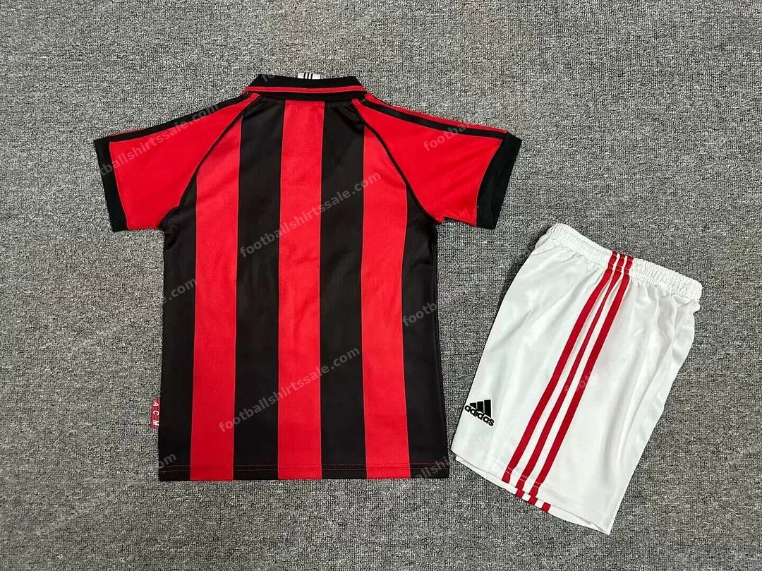 1998/1999 Retro Kids Size AC Milan Home Soccer Jersey 1:1 Thai Quality - Detail 1
