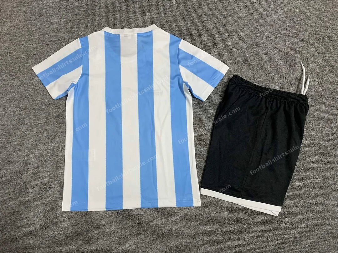 1986 Retro Kids Size Argentina National Team Home Jersey - Detail 1