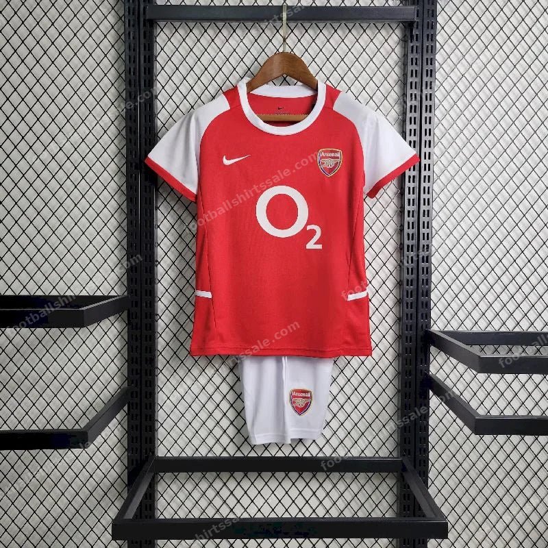 2002/2004 Retro Kids Size Arsenal Home Football Shirt 1:1 Thai Quality