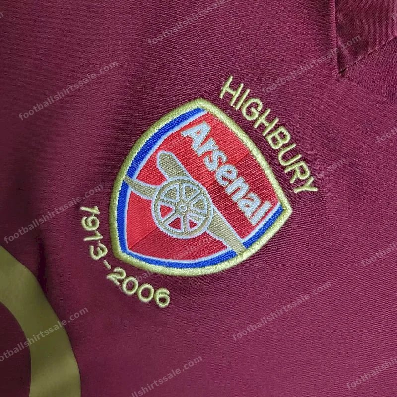 2005/2006 Retro Kids Size Arsenal Home Football Shirt 1:1 Thai Quality - Detail 6
