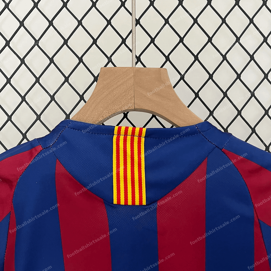 2005/2006 Retro Kids Size Barcelona Home Football Shirt 1:1 Thai Quality - Detail 2