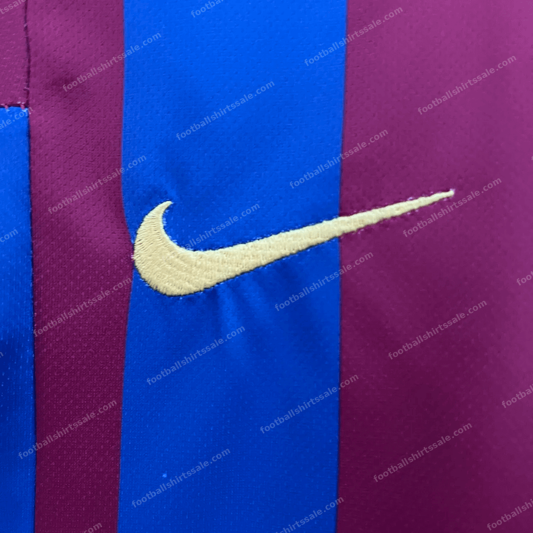 2005/2006 Retro Kids Size Barcelona Home Football Shirt 1:1 Thai Quality - Detail 6