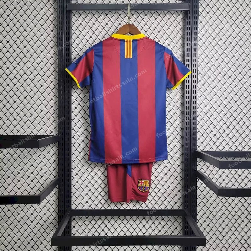 2010/2011 Retro Kids Size Barcelona Home Football Shirt 1:1 Thai Quality - Detail 1