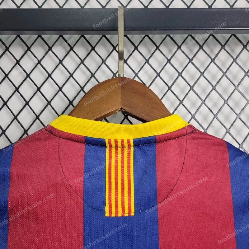 2010/2011 Retro Kids Size Barcelona Home Football Shirt 1:1 Thai Quality - Detail 2