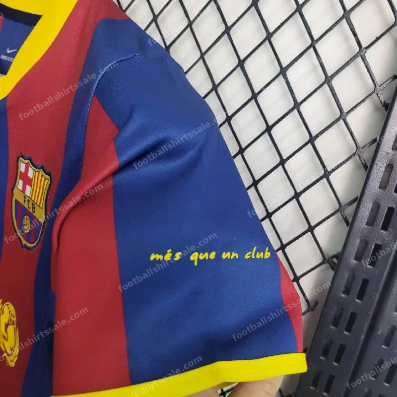 2010/2011 Retro Kids Size Barcelona Home Football Shirt 1:1 Thai Quality - Detail 3