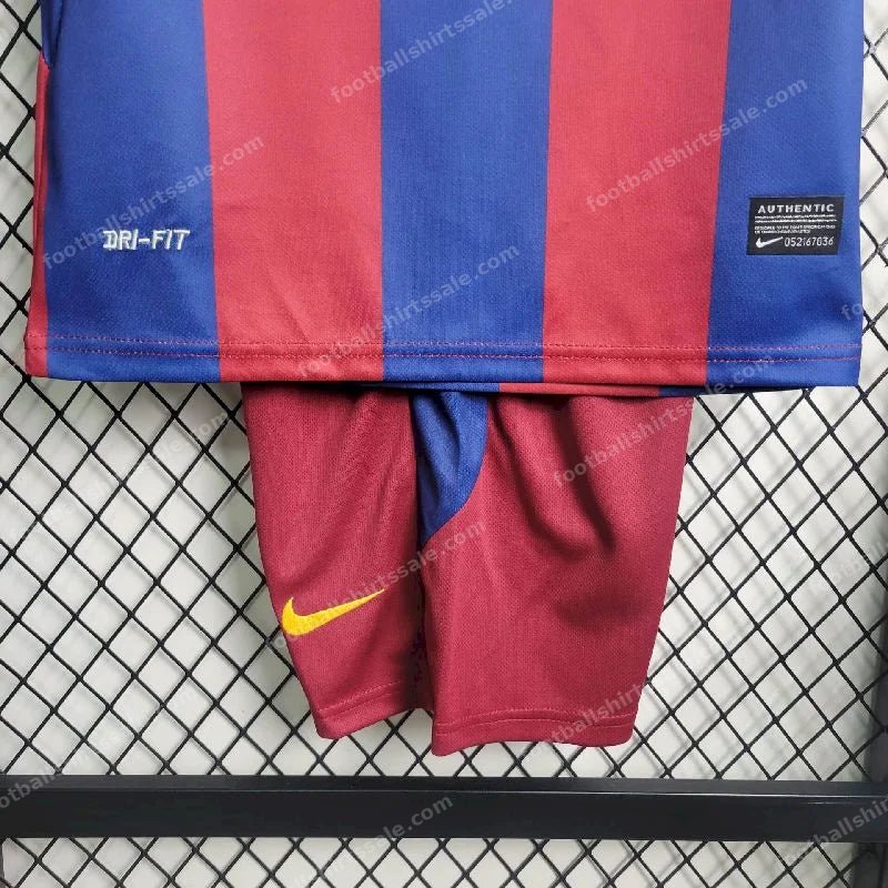 2010/2011 Retro Kids Size Barcelona Home Football Shirt 1:1 Thai Quality - Detail 4
