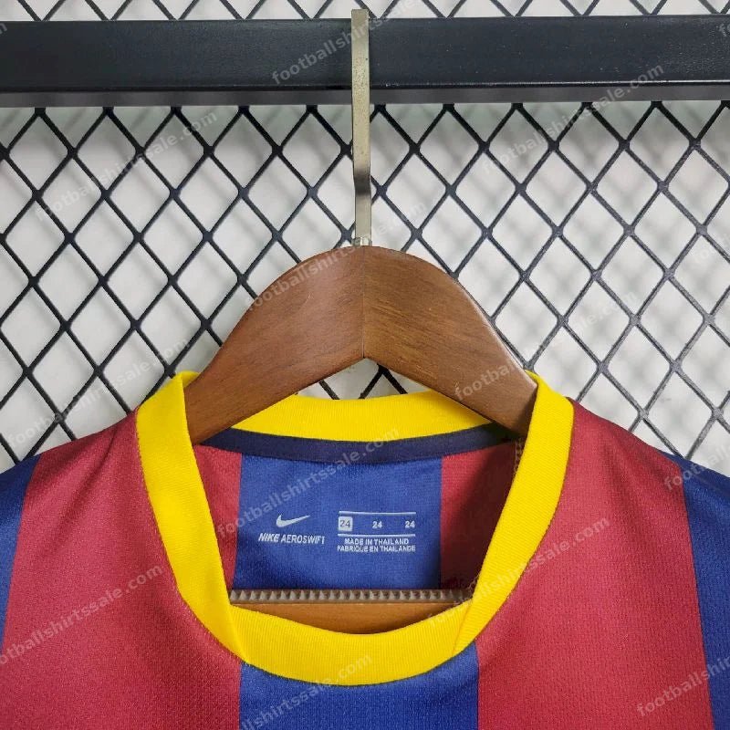 2010/2011 Retro Kids Size Barcelona Home Football Shirt 1:1 Thai Quality - Detail 6