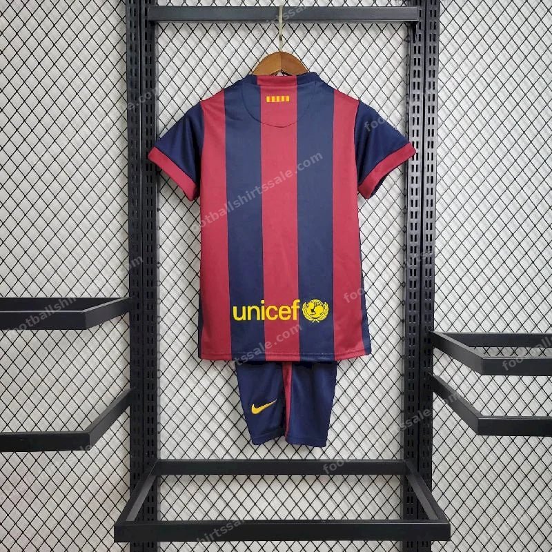 2014/2015 Retro Kids Size Barcelona Home Football Shirt 1:1 Thai Quality - Detail 1