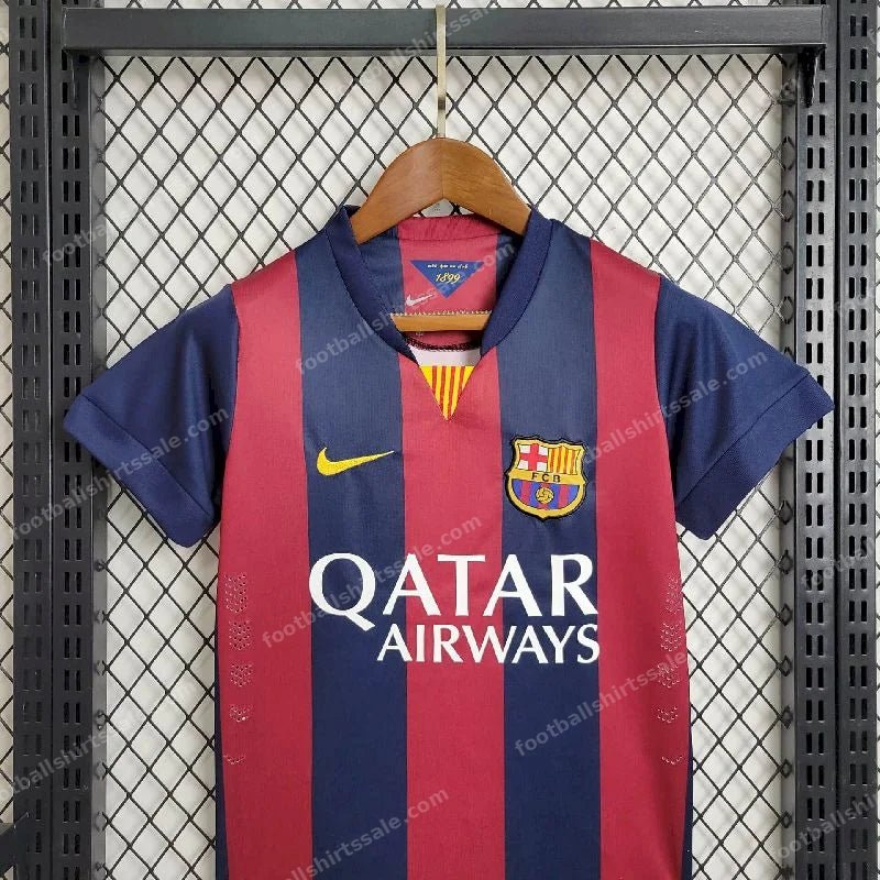 2014/2015 Retro Kids Size Barcelona Home Football Shirt 1:1 Thai Quality - Detail 2