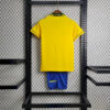 1994 Retro Kids Size Brazil Home Soccer Jersey - Detail 1