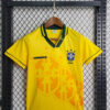 1994 Retro Kids Size Brazil Home Soccer Jersey - Detail 2