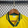 1994 Retro Kids Size Brazil Home Soccer Jersey - Detail 3