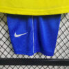 2002 Retro Kids Size Brazil Home Soccer Jersey - Detail 3