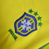 2002 Retro Kids Size Brazil Home Soccer Jersey - Detail 6