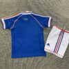 1998 Retro Kids Size France Home Football Shirt - Detail 1